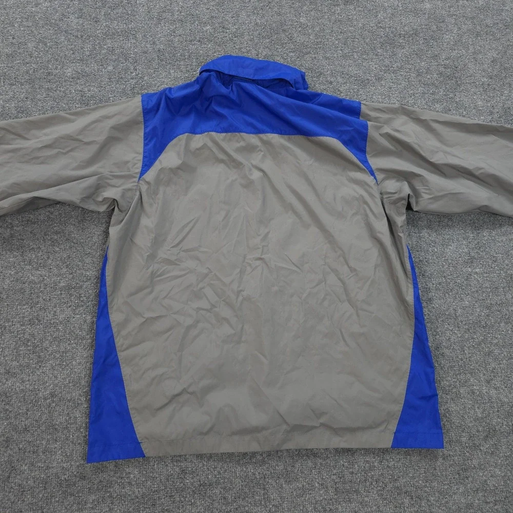 Kansas‎ Jayhawks Jacket Mens Large Gray NCAA Football Columbia Full Zip Hooded